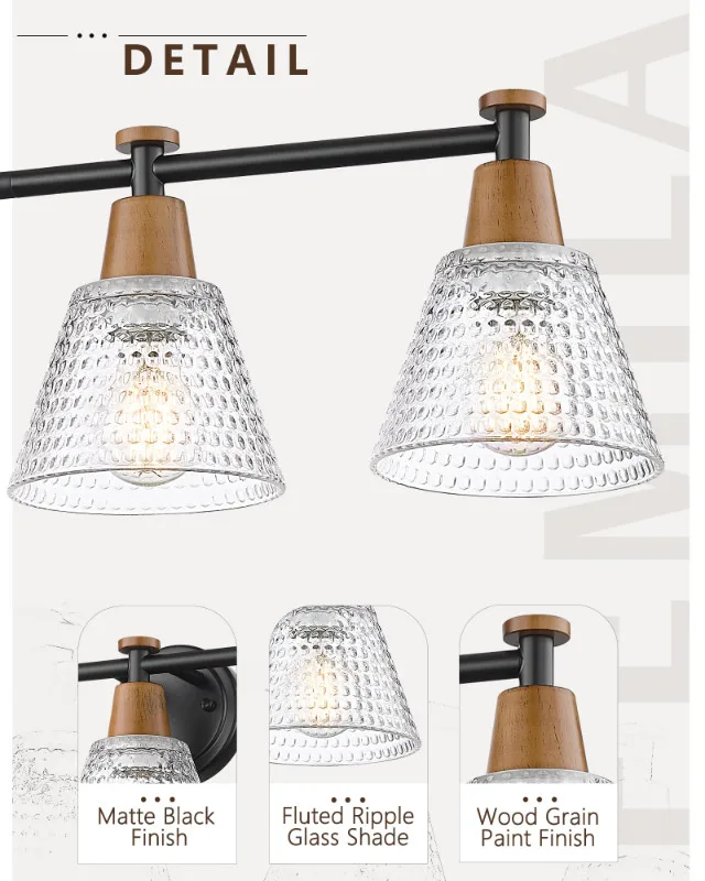 FEMILA 37 Inch 5-Light Vanity Light Fixture image indicator(5)