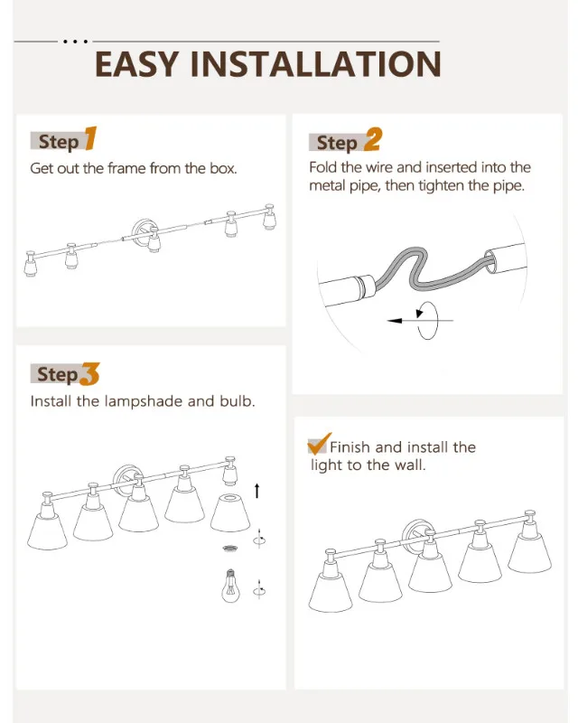 FEMILA 37 Inch 5-Light Vanity Light Fixture image indicator(6)