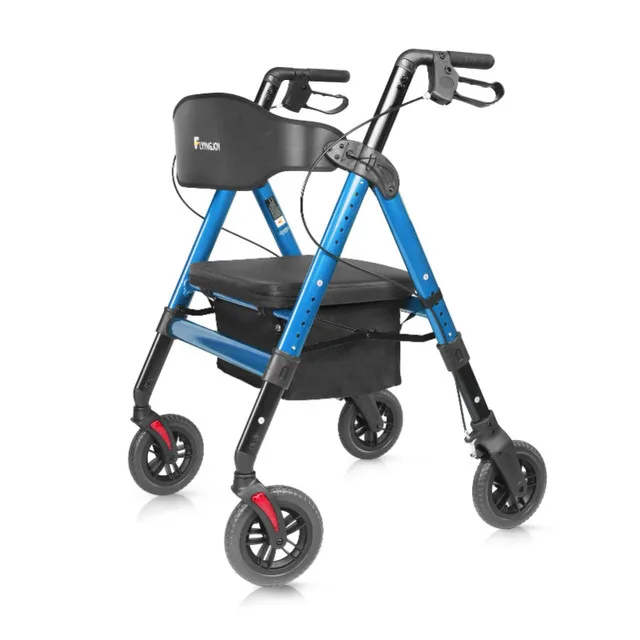 FlyingJoy Heavy Duty Rollator Walker for 450 lbs People thumbnail