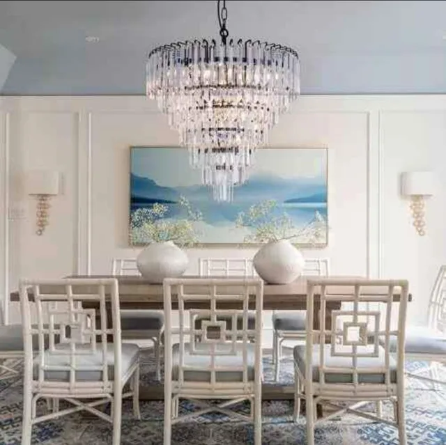 NEW TOCHIC 20" Crystal Chandelier image indicator(6)