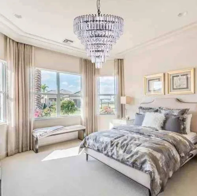 NEW TOCHIC 20" Crystal Chandelier image indicator(7)