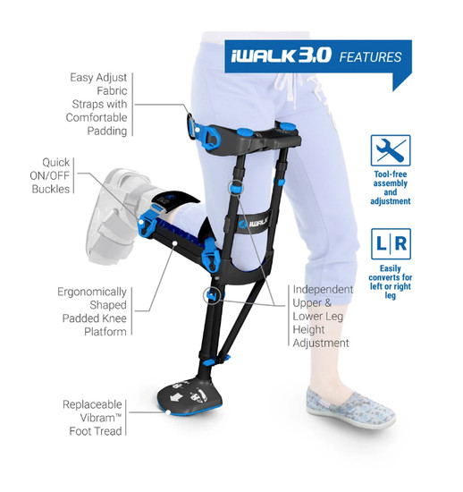 iWALK 3.0 Hands Free Crutch BRAND NEW SEALED BOX - photo 3