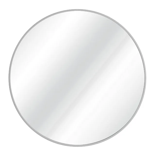 HBCY Creations 36" Round Metal Frame Mirror, Silver image indicator(4)