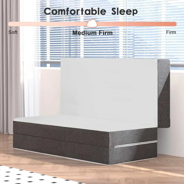 Twolike 6 Inch Full Size Foam Foldable Mattress BRAND NEW image indicator(6)