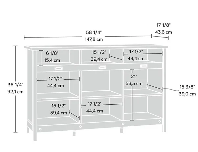 Sauder Adept Credenza Sideboard NEW image indicator(2)