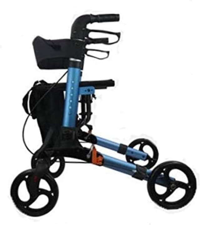 Dr. Safe Aluminum 8" Wheels Folding Walker Rollator, NEW - photo 3