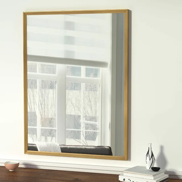 Amazon Basics Mirror 30" x 40" - Peaked Trim, Brass image indicator(6)