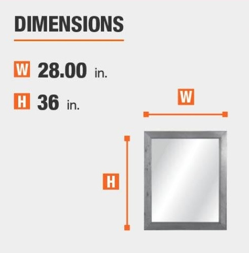 NEW Riverdale 28 x 36 inch Vanity Mirror - photo 5