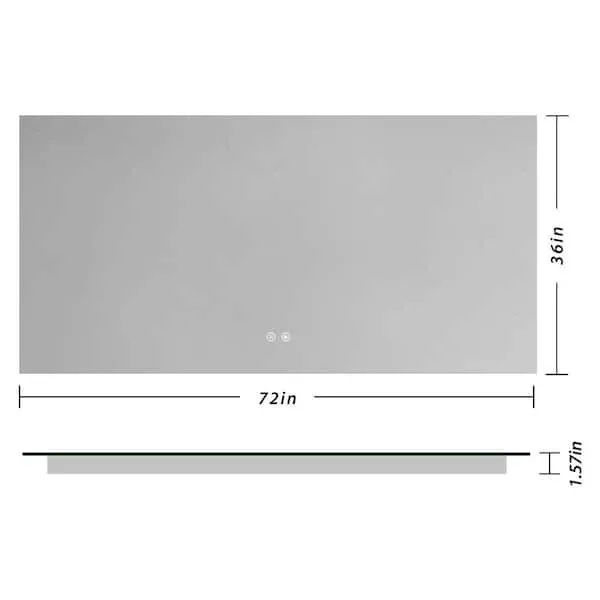 KeonJinn LED Light Mirror 72x36 BRAND NEW image indicator(3)