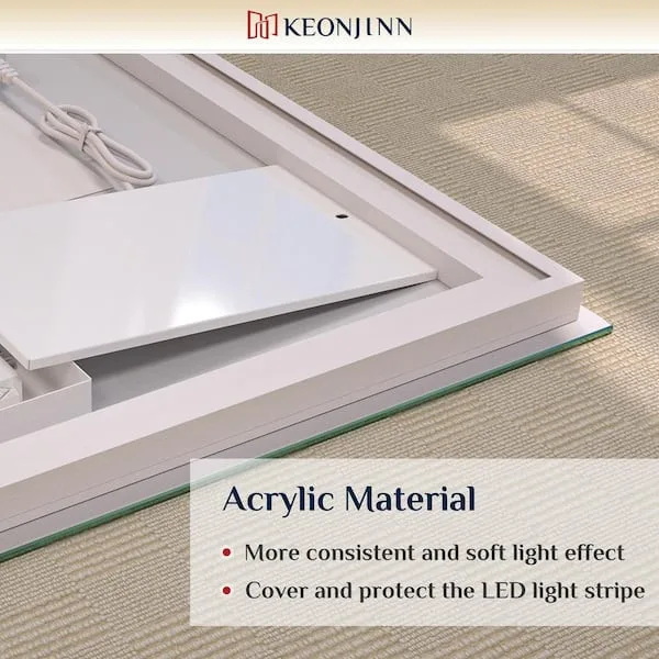 KeonJinn LED Light Mirror 72x36 BRAND NEW image indicator(10)