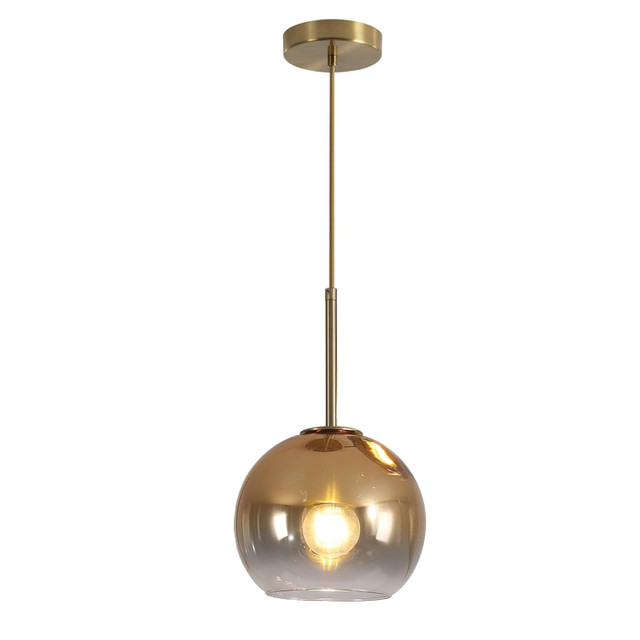 KCO Lighting Modern Gold Glass Pendant Light NEW