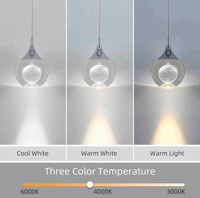 JoollySun 3D Moon Globe Crystal Mini LED Pendant Light - photo 2