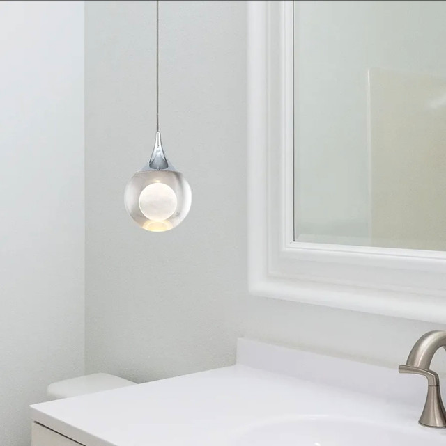 JoollySun 3D Moon Globe Crystal Mini LED Pendant Light - photo 4