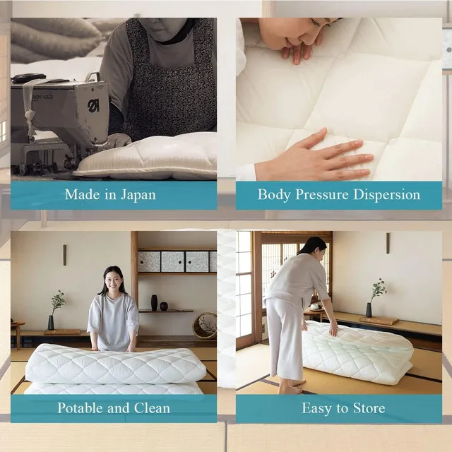 EMOOR Queen Japanese Futon Floor Mattress NEW image indicator(5)