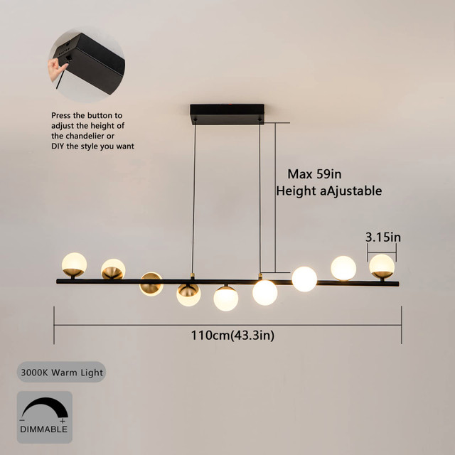 Modern Globe Pendant Lighting, Spiral 9 Lights LED - photo 2