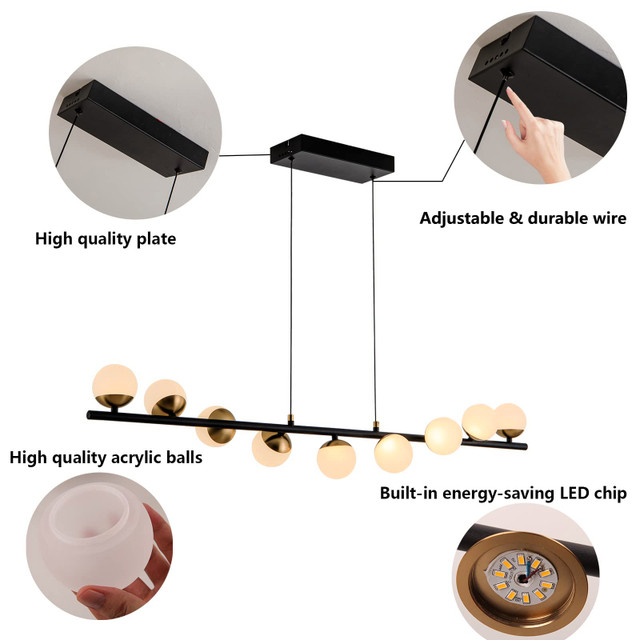 Modern Globe Pendant Lighting, Spiral 9 Lights LED - photo 5