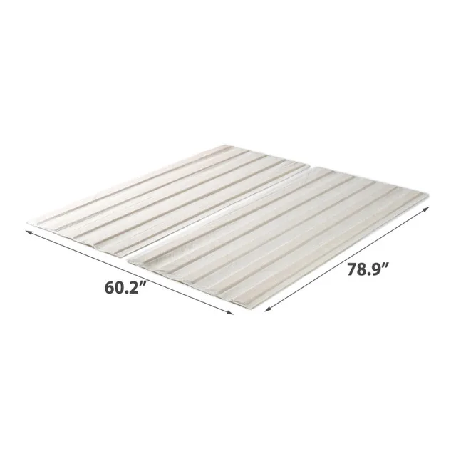 Zinus Queen Size Solid Wood Bed Support Fabric-Covered Slats NEW image indicator(2)