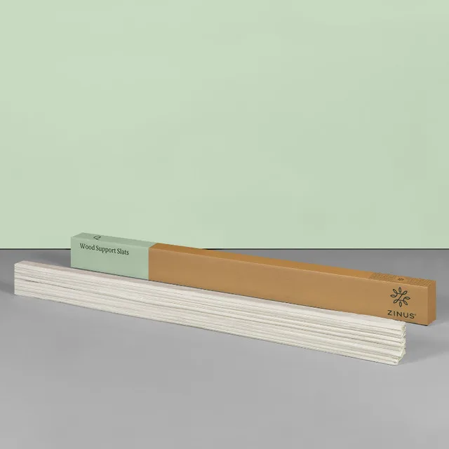 Zinus Queen Size Solid Wood Bed Support Fabric-Covered Slats NEW image indicator(6)