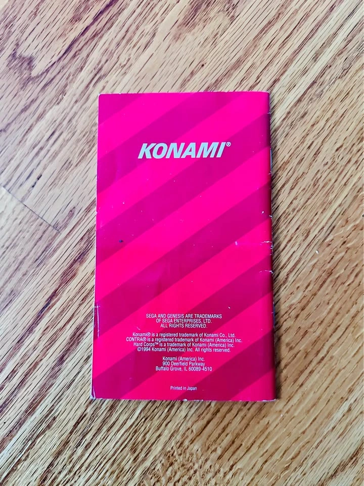 Contra Hard Corps - Manual - Sega Genesis - Konami - photo 2