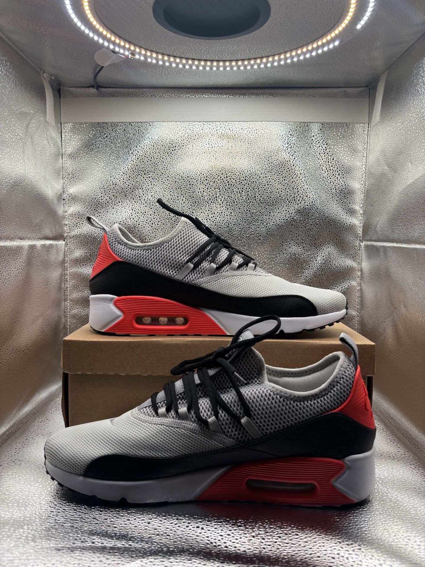 Nike Air Max 90 EZ Wolf Grey Bright Crimson Men's Size 13 - photo 5