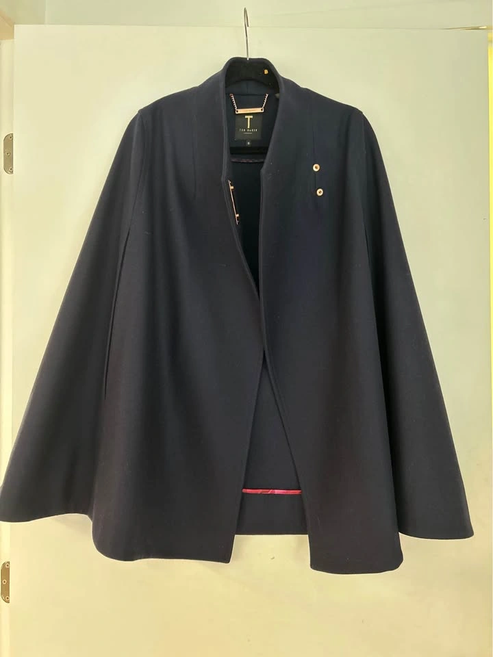 Ted Baker Aillaa Navy Cape Wool Blend - Small - photo 2