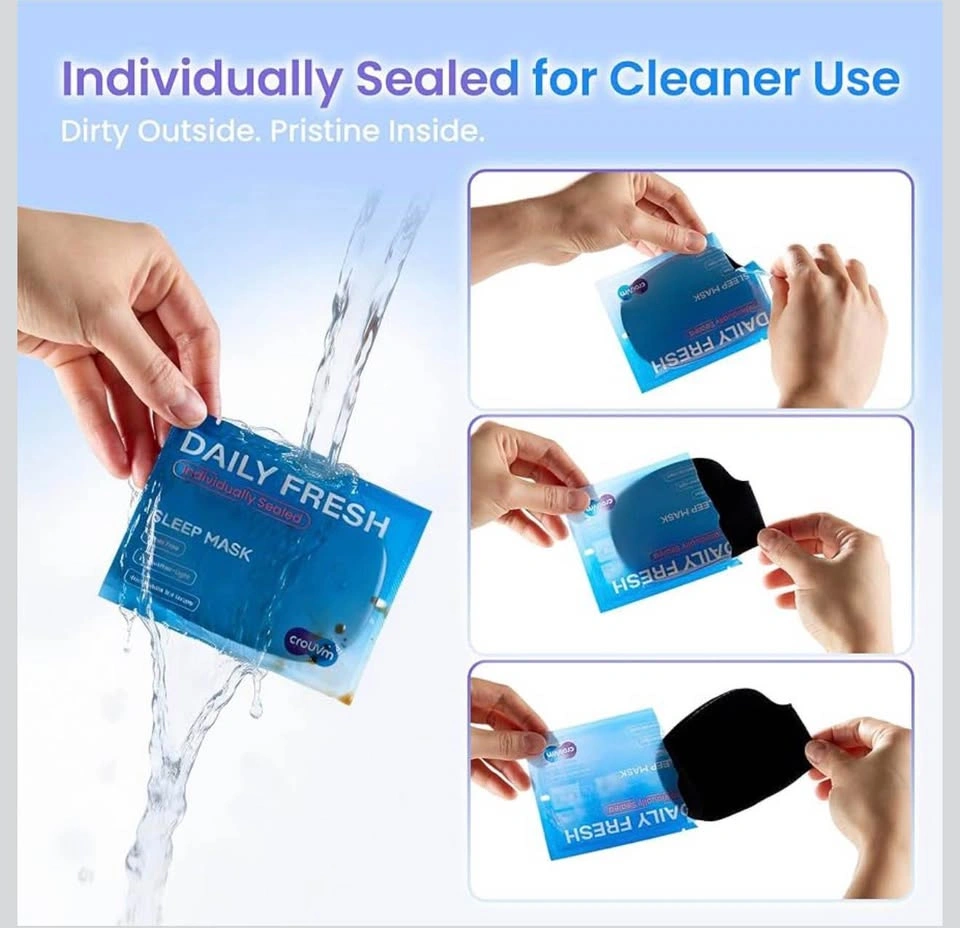 (New) 200 Packs Bulk Disposable Sleep Masks - photo 2