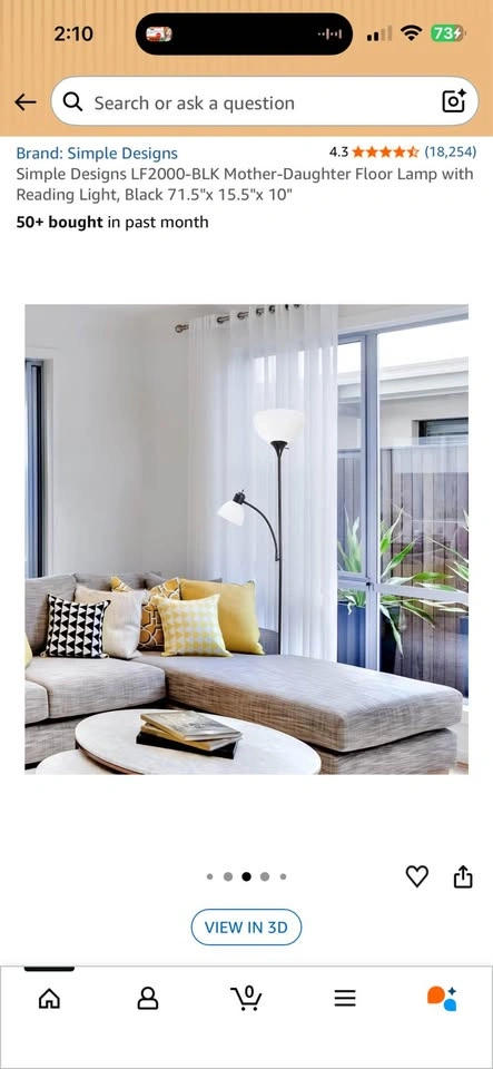 Floor lamp with 2 lights (1 LED on gooseneck) - photo 4