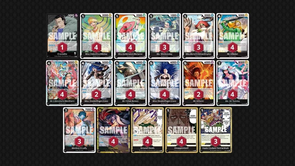 One Piece Card Game OP TCG Crocodile Deck - photo 3