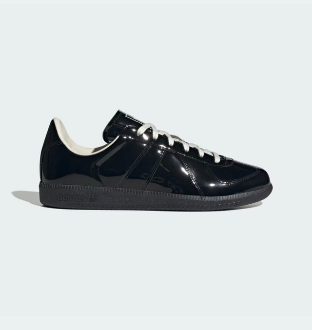 Adidas BW Army Black Patent Leather Sz 10.5 - photo 4