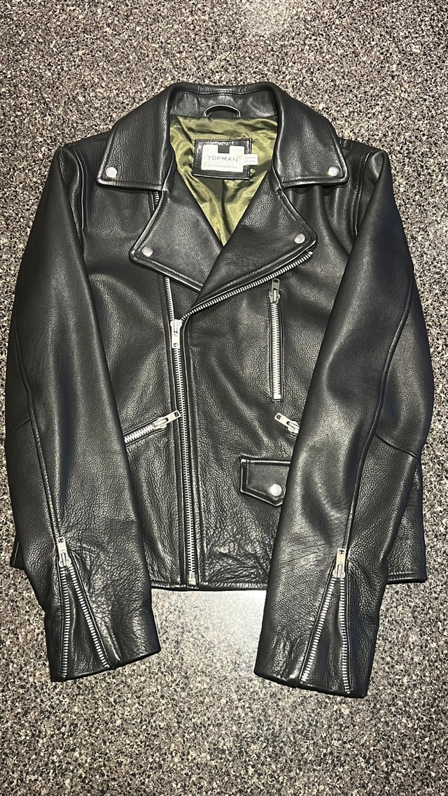 Biker Style leather jacket