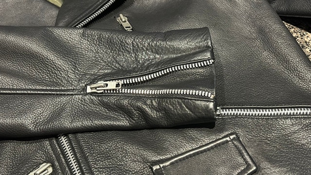 Biker Style leather jacket - photo 4