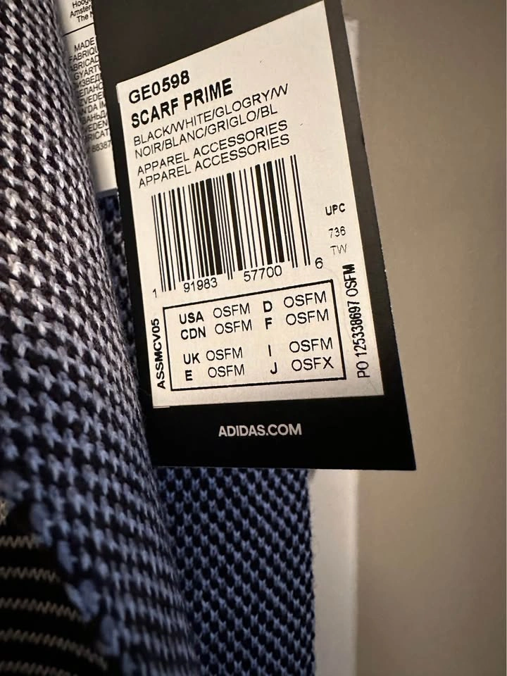 Adidas Scarf, Long and Wide, Brand New with Tags - photo 3
