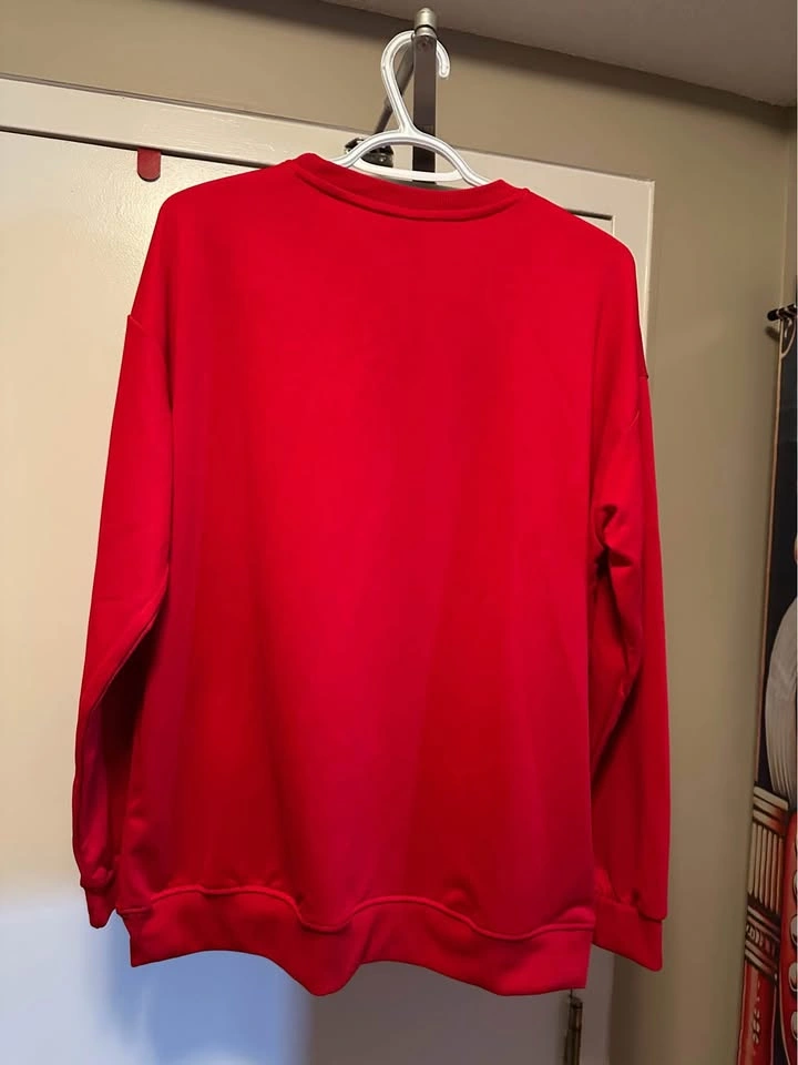 Ladies sweatshirt size large Red - photo 4