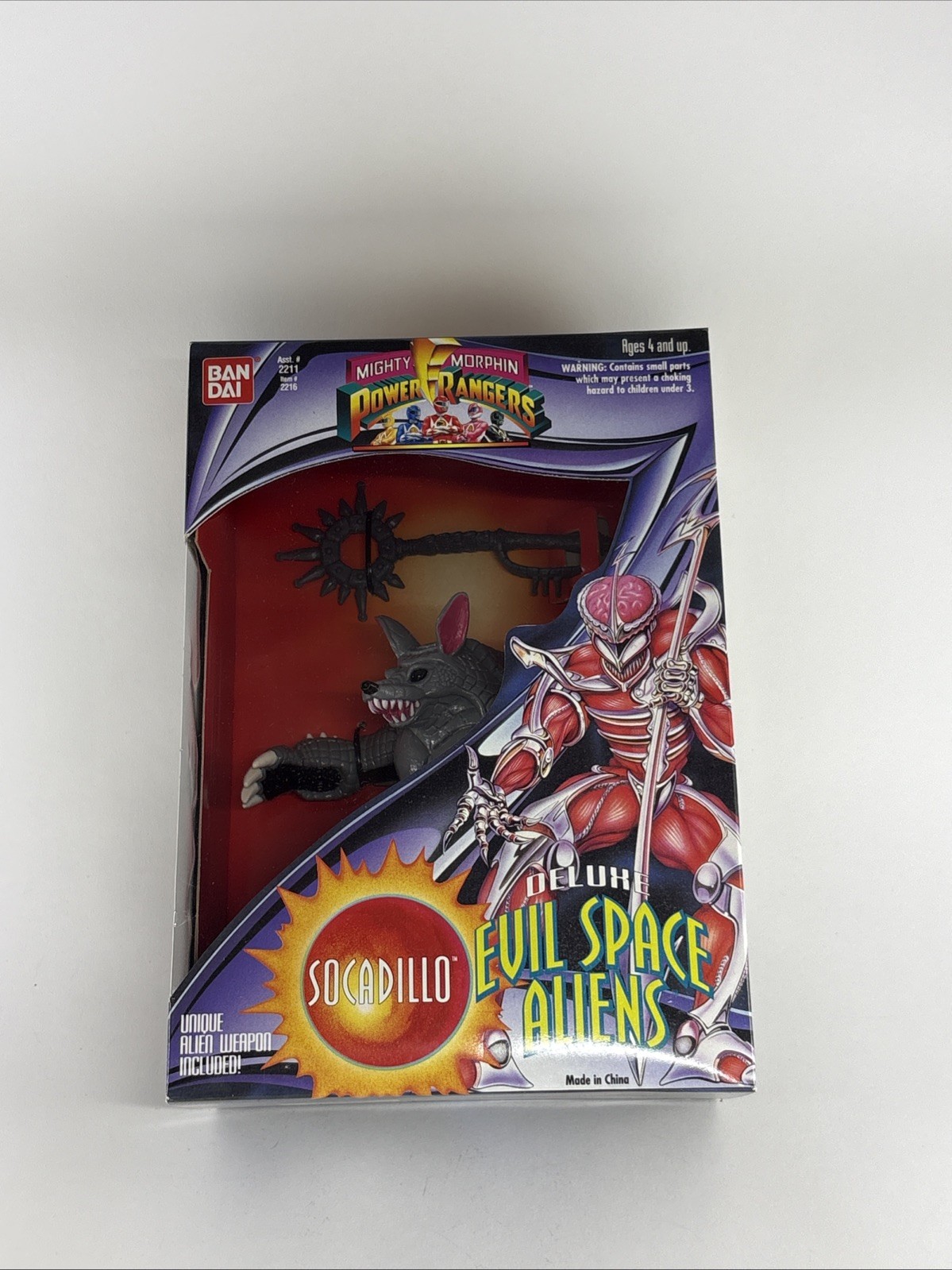 Vintage 1994 MMPR POWER RANGERS DELUXE Evil Space Aliens Socadil
