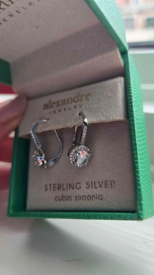 Alexandre Jewelry sterling silver leverback earrings. BNTB - photo 3