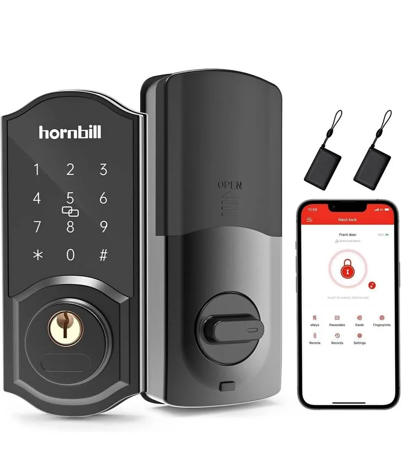 Brand New - Keyless Entry Door Lock Deadbolt, Hornbill thumbnail