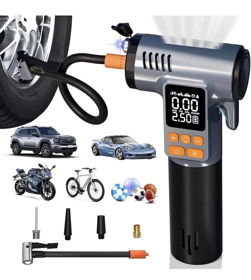 Tire Inflator Portable Air Compressor - 8 in 1 Air Pump thumbnail