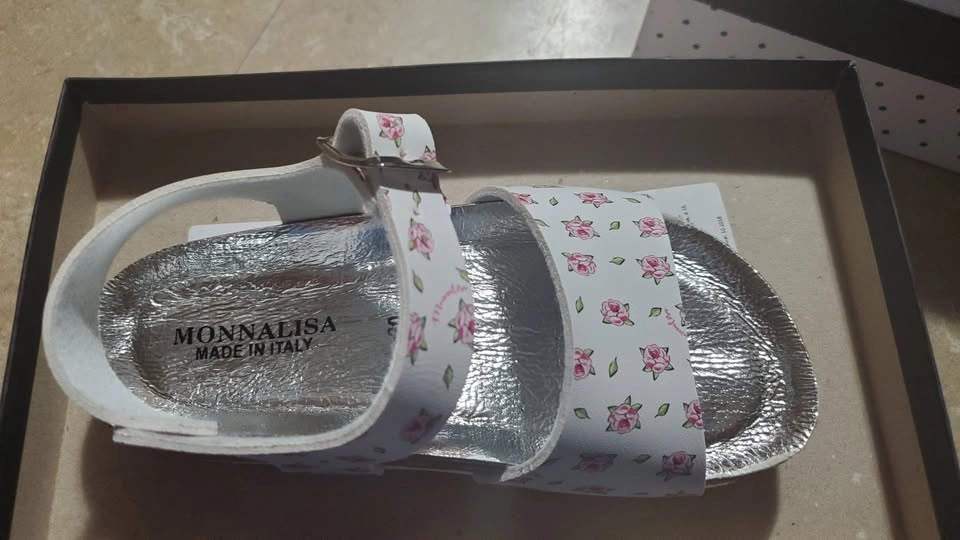 NEW Monnalisa Girls Sandals Shoes Size 30 IT / 13 US - photo 3