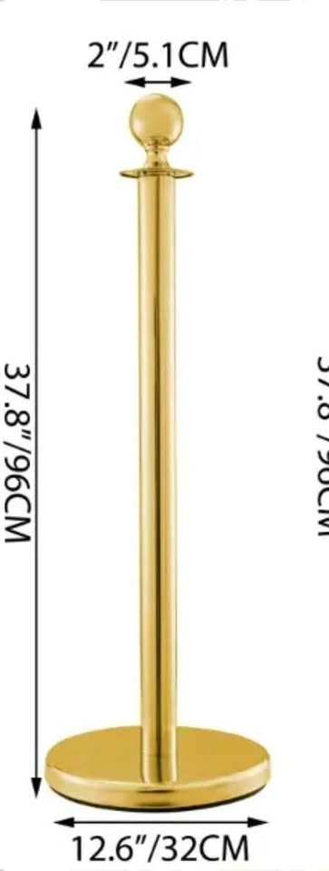 6 Red Velvet Rope Stanchions & 6ft Carpet for Rent - photo 4