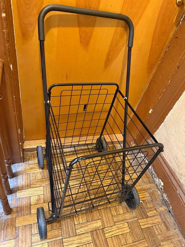 Black Rolling Cart