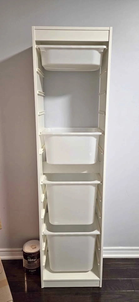 Tall IKEA Trofast with 4 bins