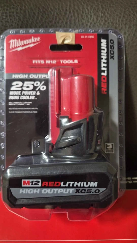Brand new Milwaukee M12 Battery Redlithium High output Xc 5.0 am - photo 2