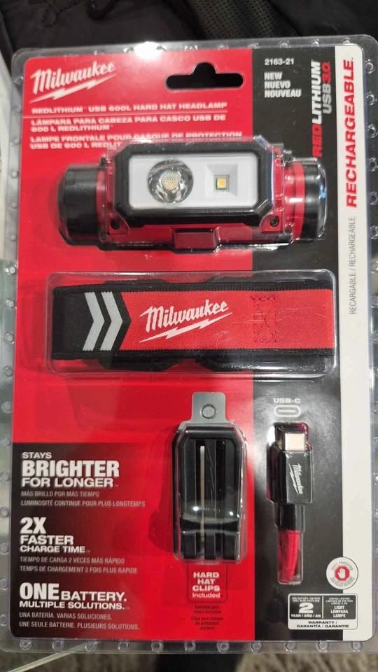 Brand new Milwaukee Head Lamp Rechargeable USB3.0 $88 - photo 2