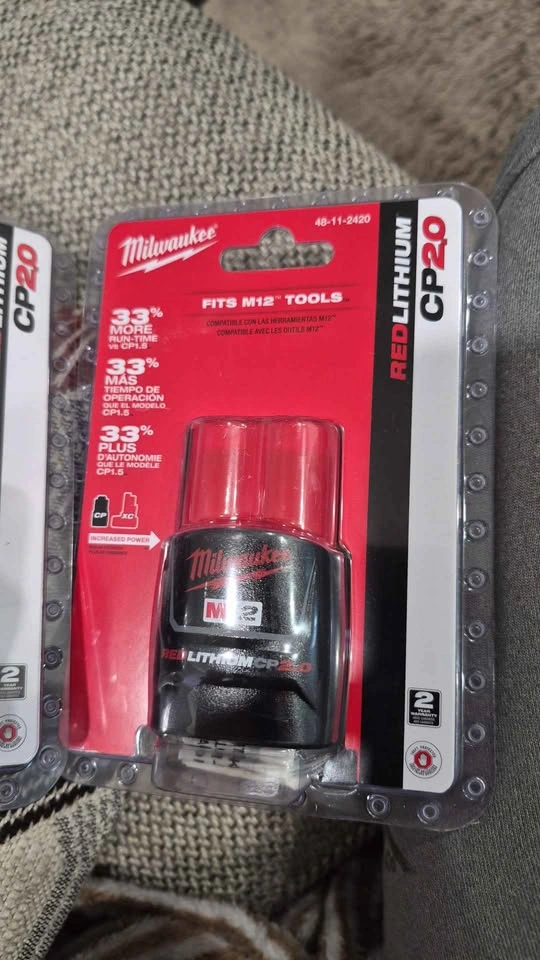 Brand new Milwaukee M12 Battery REDLITHIUM CP 2.0 $45/each - photo 2