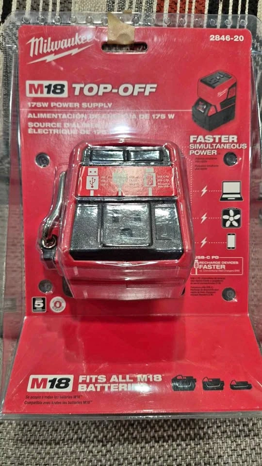 Brand new Milwaukee M18 TipnOff 175bW power supply $115