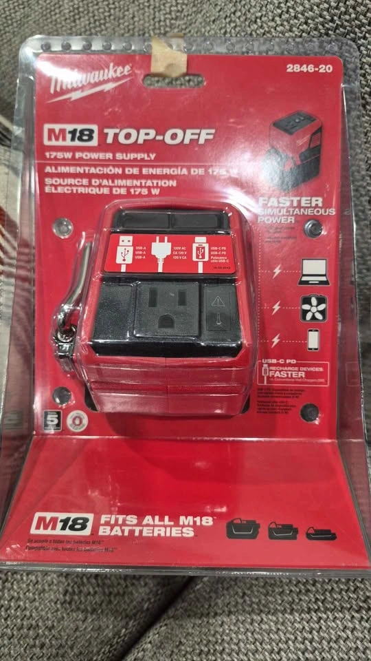 Brand new Milwaukee M18 TipnOff 175bW power supply $115 - photo 2