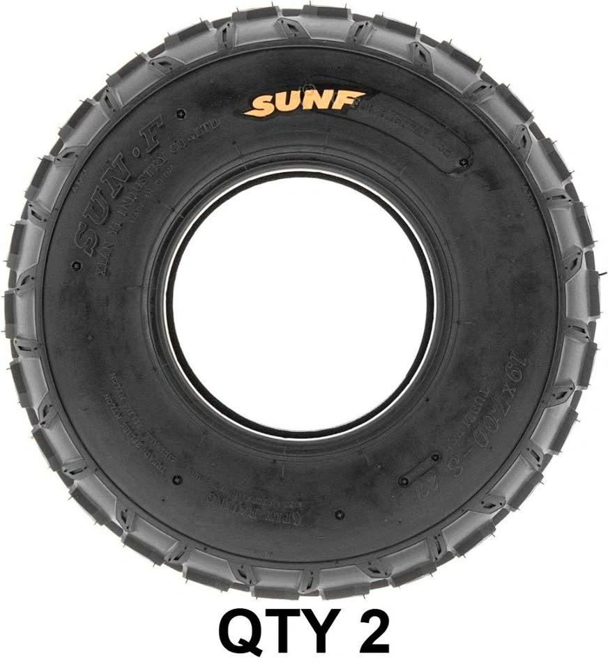 2 SunF Tubeless ATV Tires 19x7-8