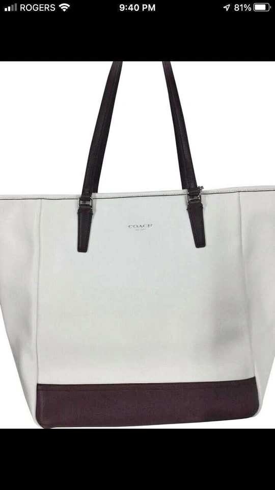 Coach Soft Refined Saffiano Leather Tote