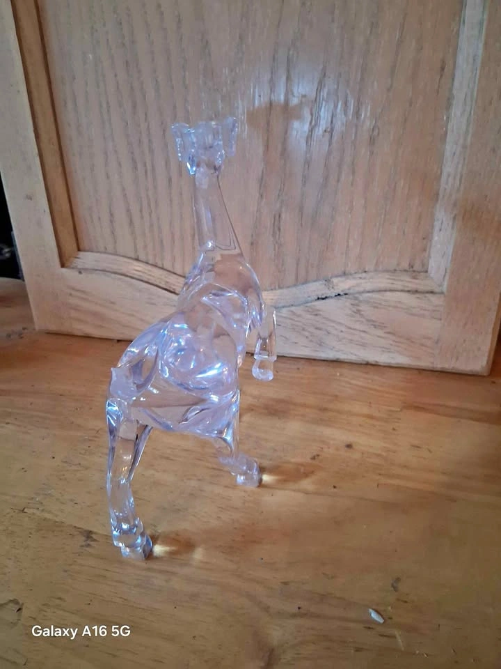 Clear Reindeer Statue