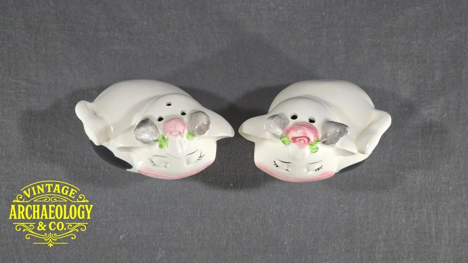 Ceramic Cow Salt and Pepper Shakers - photo 3